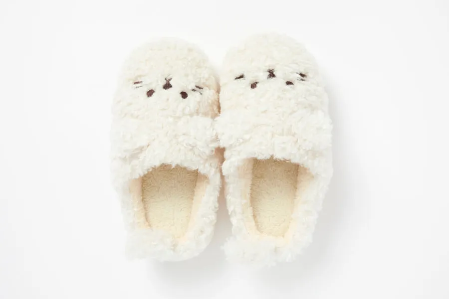 Cloud Slippers: Beige Cat