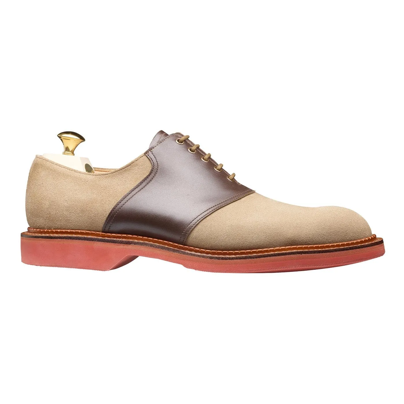 Penn Khaki Suede & Dark Brown Wax Calf Flexible Fit Frequent Travelers