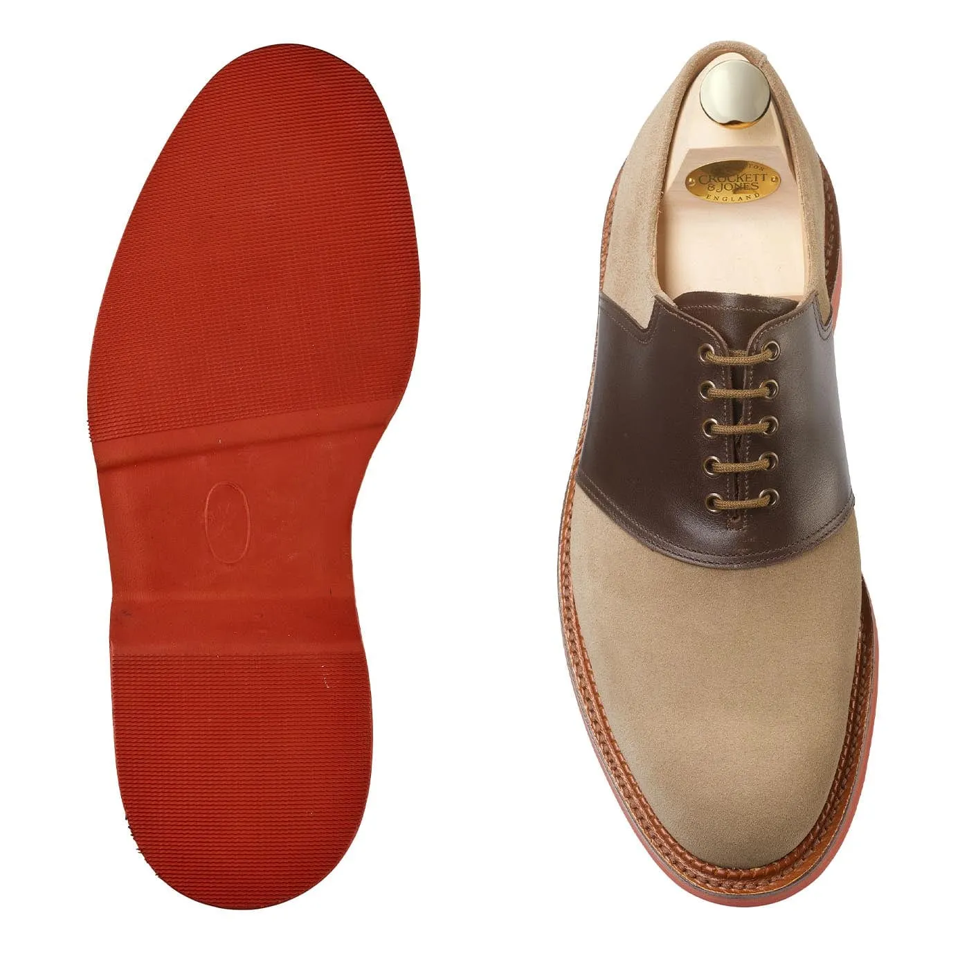 Family Time Penn Khaki Suede & Dark Brown Wax Calf