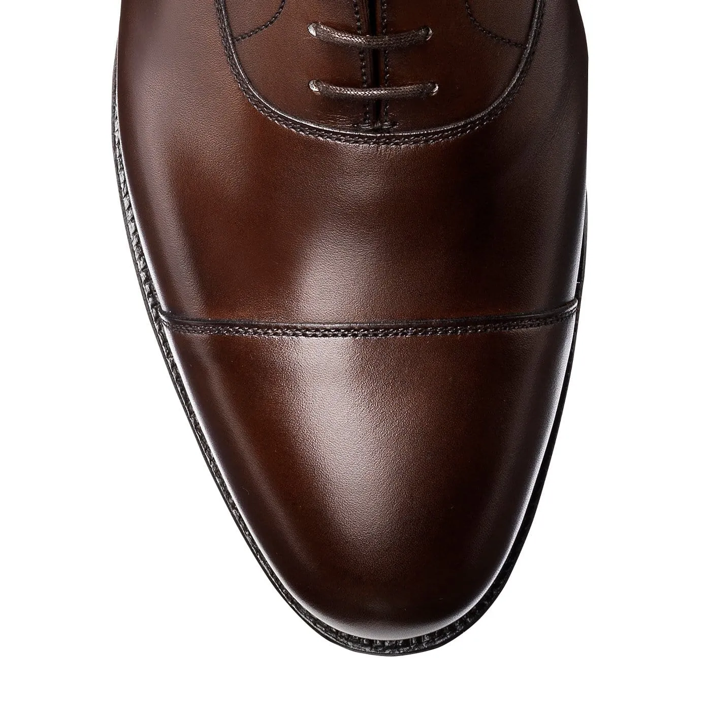 Connaught Dark Brown Burnished Calf Strong Stitching