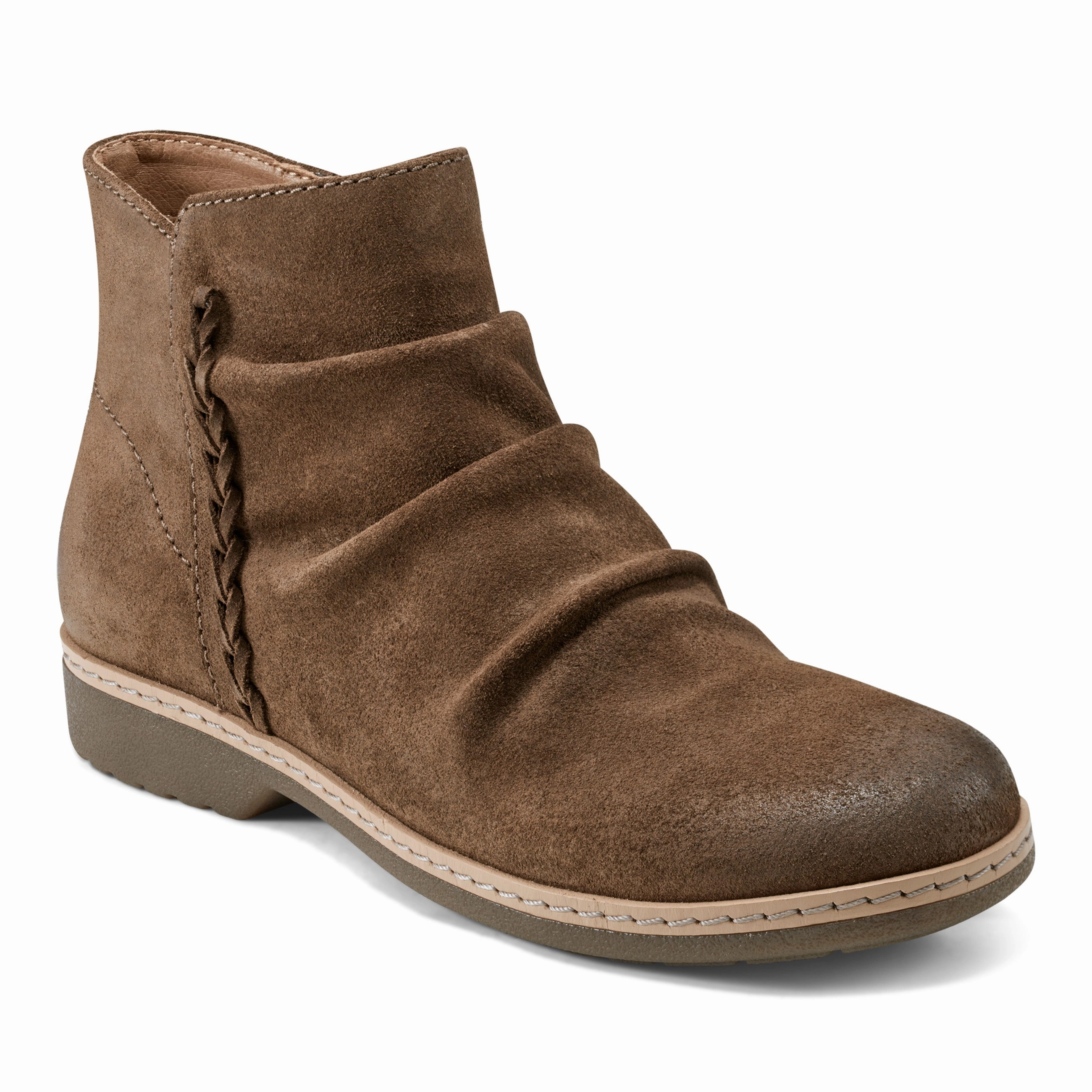 Hilaree Water Repellent Round Toe Ruched Casual Booties Adventurous Spirit