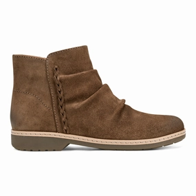 Hilaree Water Repellent Round Toe Ruched Casual Booties Grippy Outsole Work Commute High-Top Style