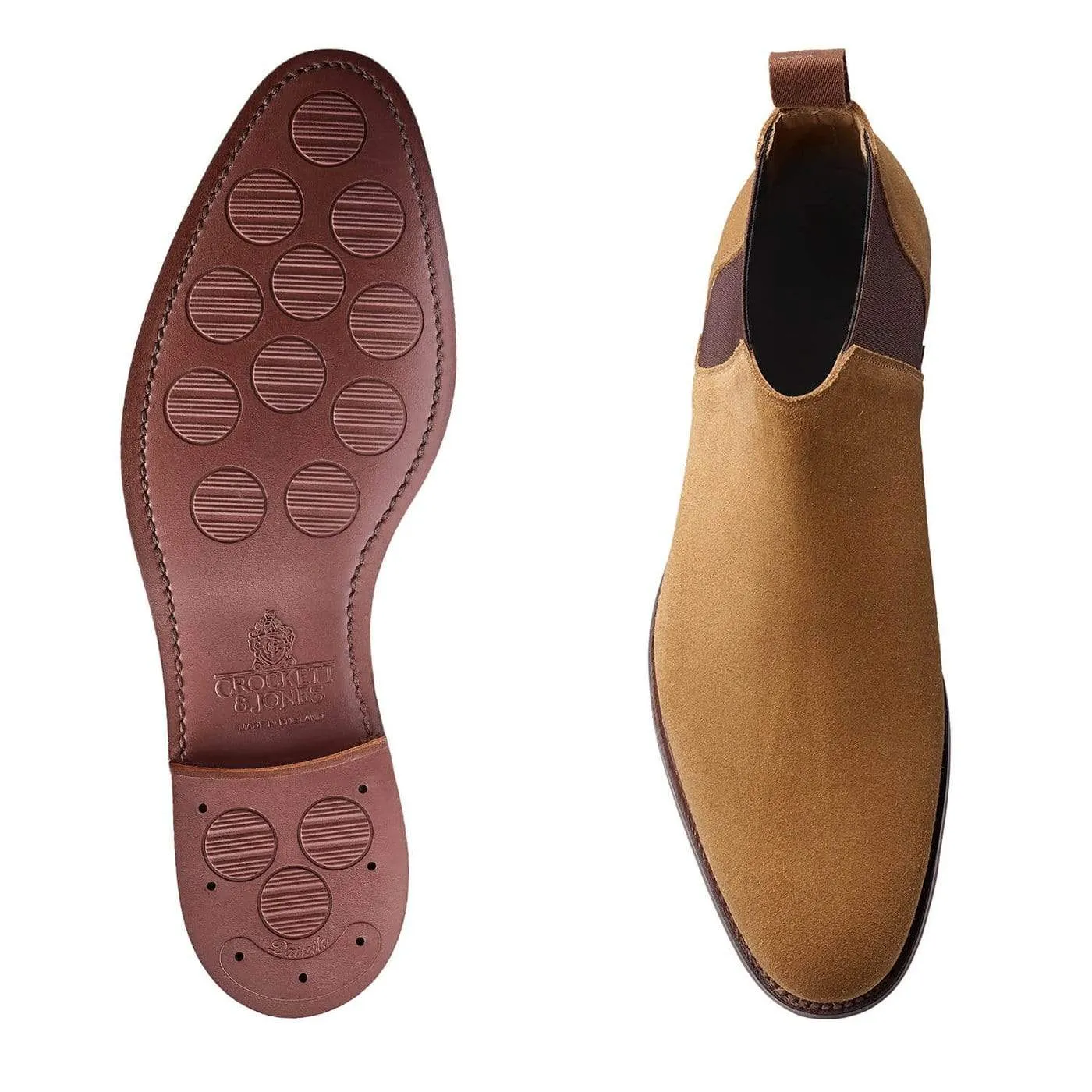 Cranleigh Camel Suede Rugged Built Rural Traveler Sock Fit