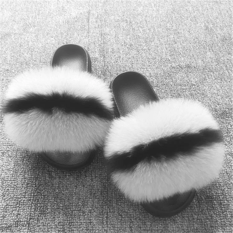 Comfort Furry Summer Flats Hot Fur Slippers