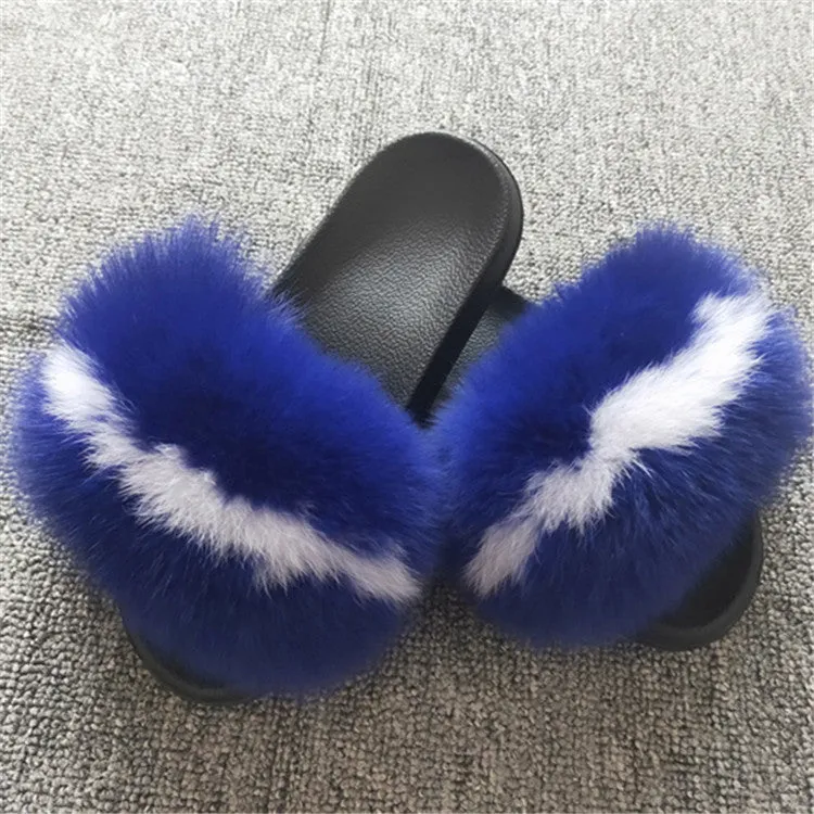 Comfort Furry Summer Flats Hot Fur Slippers