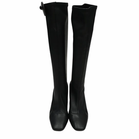 Boots Knee Heels By Donald Pliner In Black, Size:9 Traction Sole