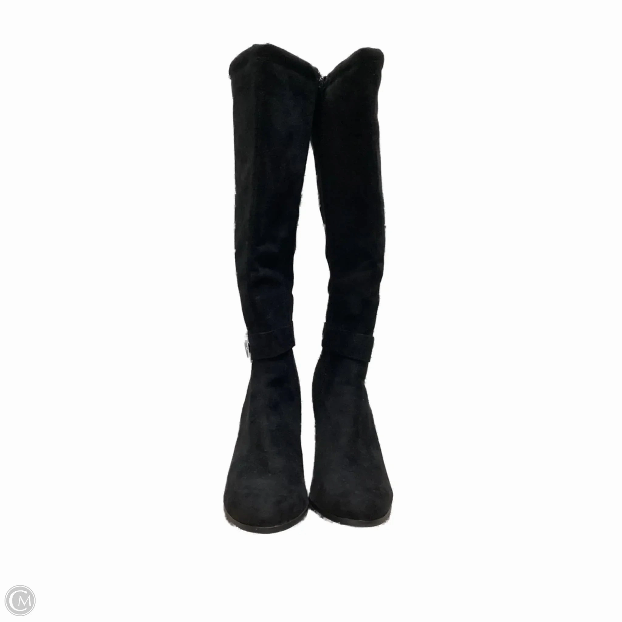 LaceUp Functional And Fashionable Boots Knee Heels By Clothes Mentor In Black, Size: 10