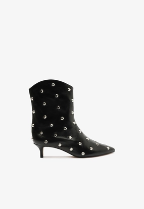 Maryann Leather Bootie Comfort Ankle Ventilated Design