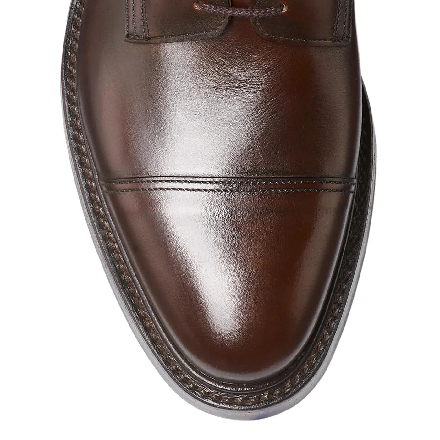 Neutral Foot Alignment High Traction Trail Runner Argyll Dark Brown Wax Calf