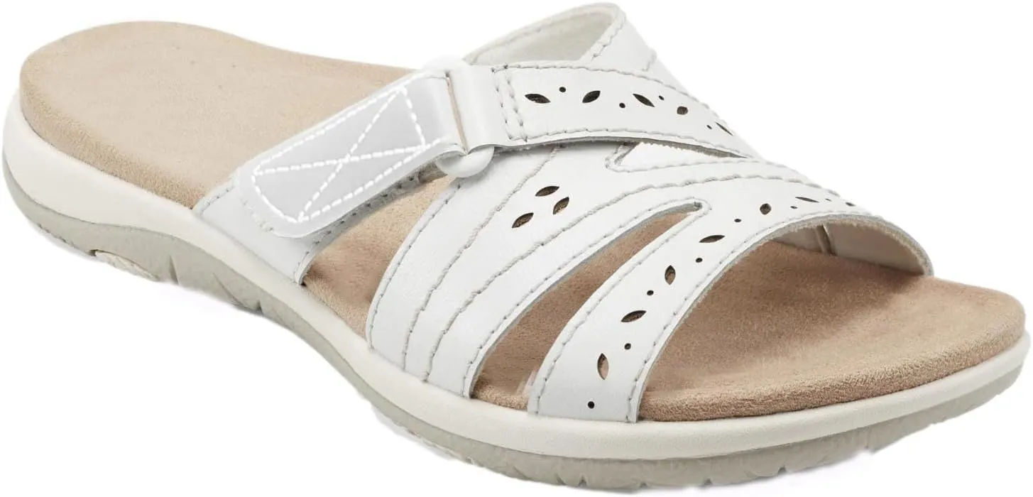 Comfortable Sandals for Women Arch Support Slides Adjustable Walking Flats Open Toe Cushioned Summer Shoes