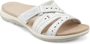 Comfortable Sandals for Women Arch Support Slides Adjustable Walking Flats Open Toe Cushioned Summer Shoes