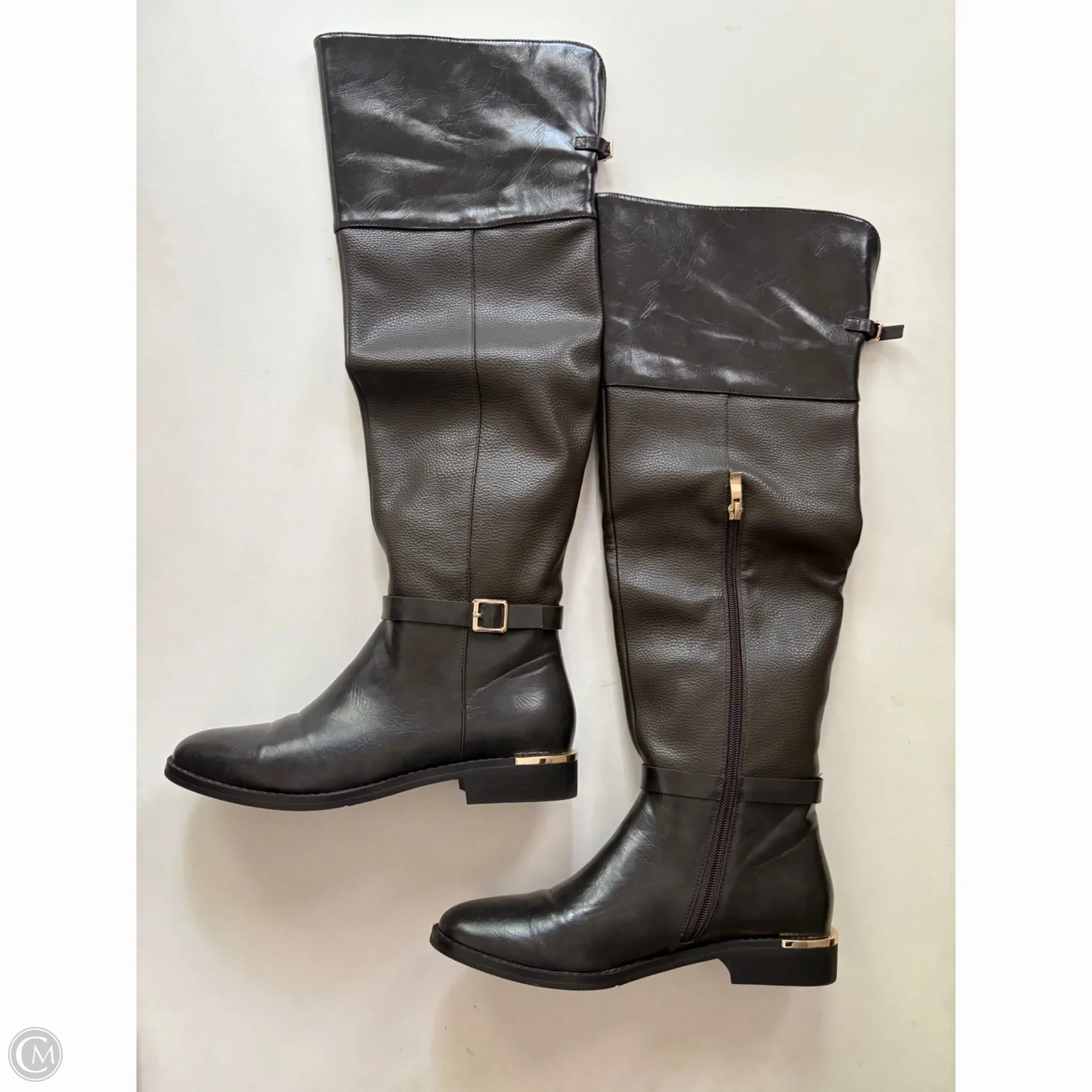 Abrasion Resistant Lining Secure fit Boots Knee Heels By Torgies In Brown, Size: 8.5