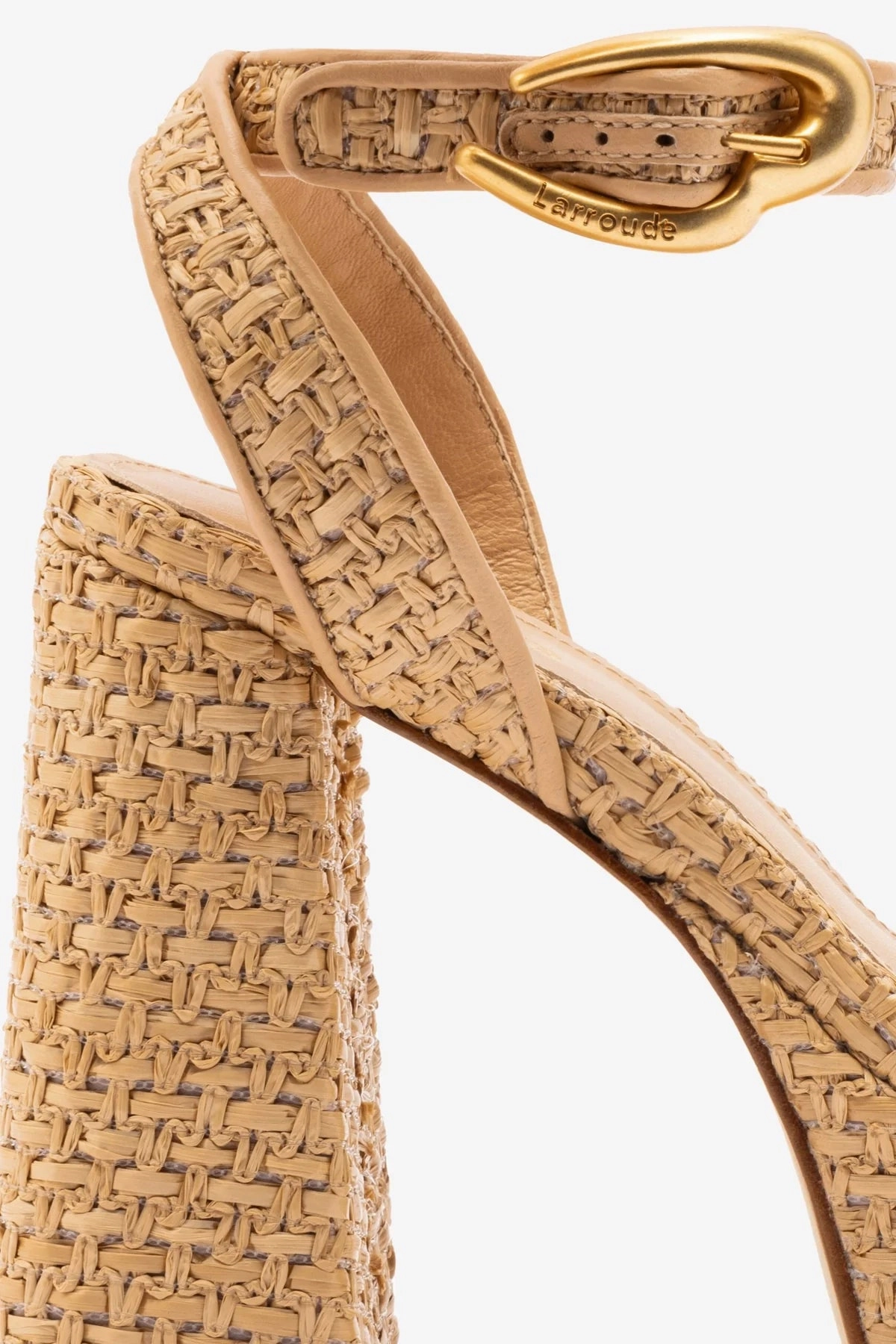 Espadrille Style Comfortable Casuals Dolly Verona Sandal In Beige Leather and Natural Raffia