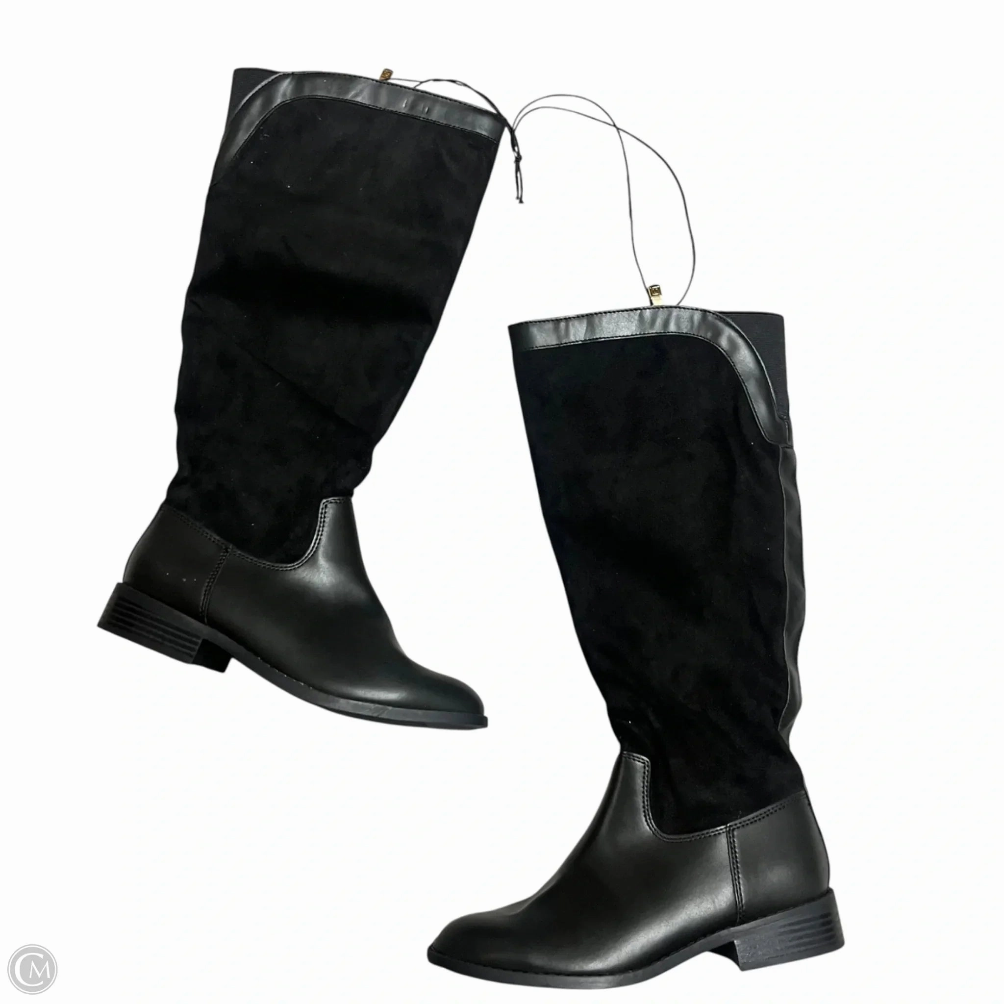 Boots Knee Heels By Liz Claiborne In Black, Size: 6 Freelancer Memory Foam Insert