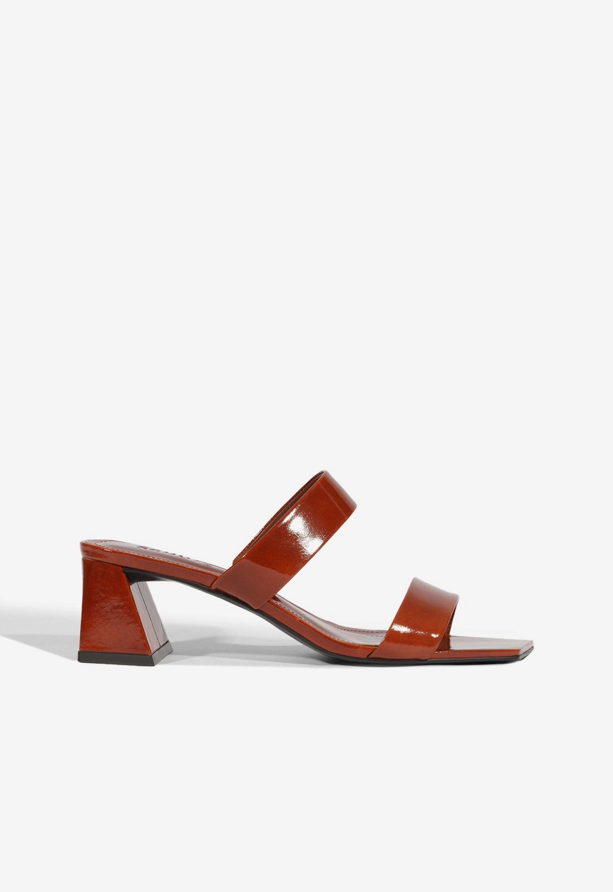 Trendy Shoes Chantal Mid Patent Sandal