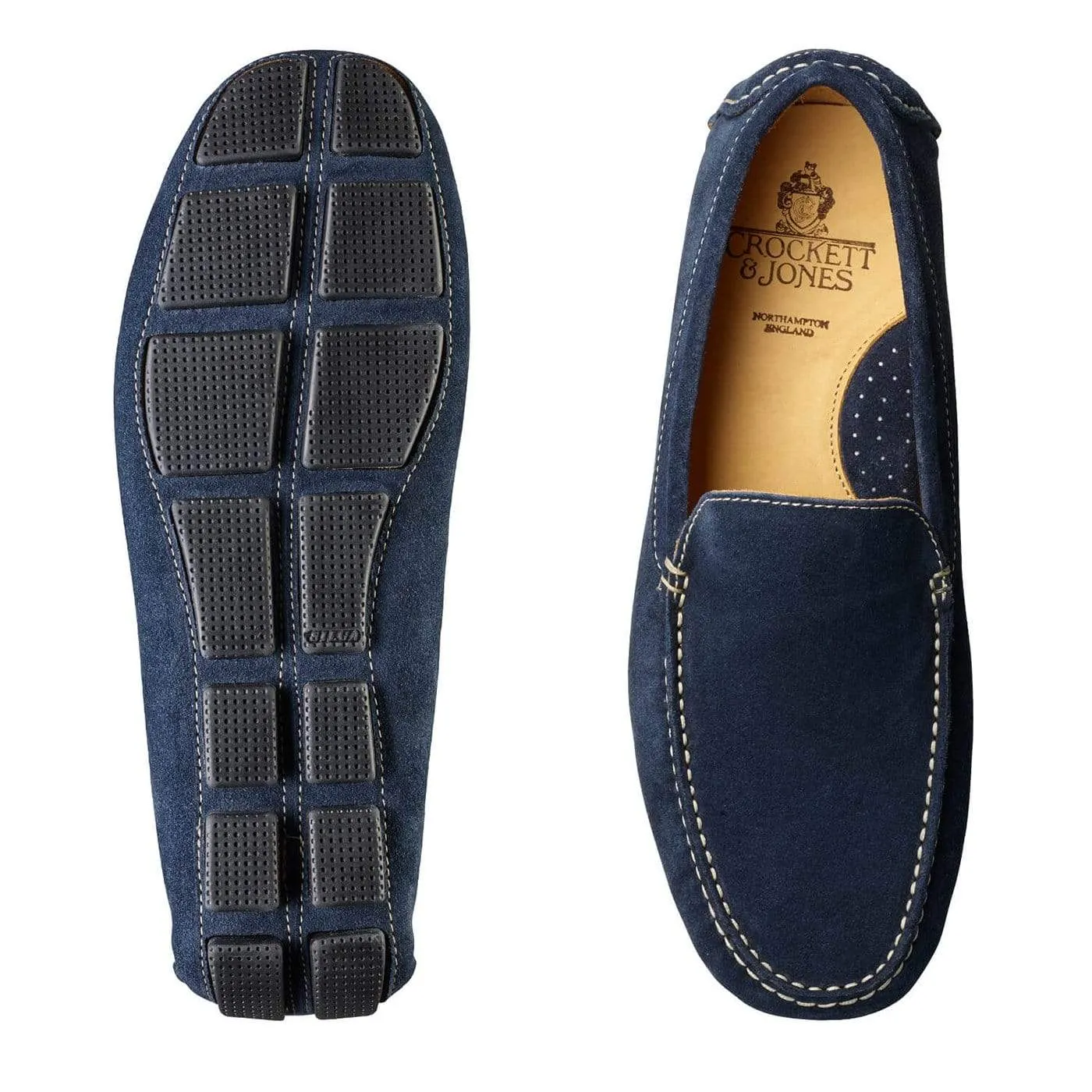 Como Navy Suede Wave Flow Party Mood