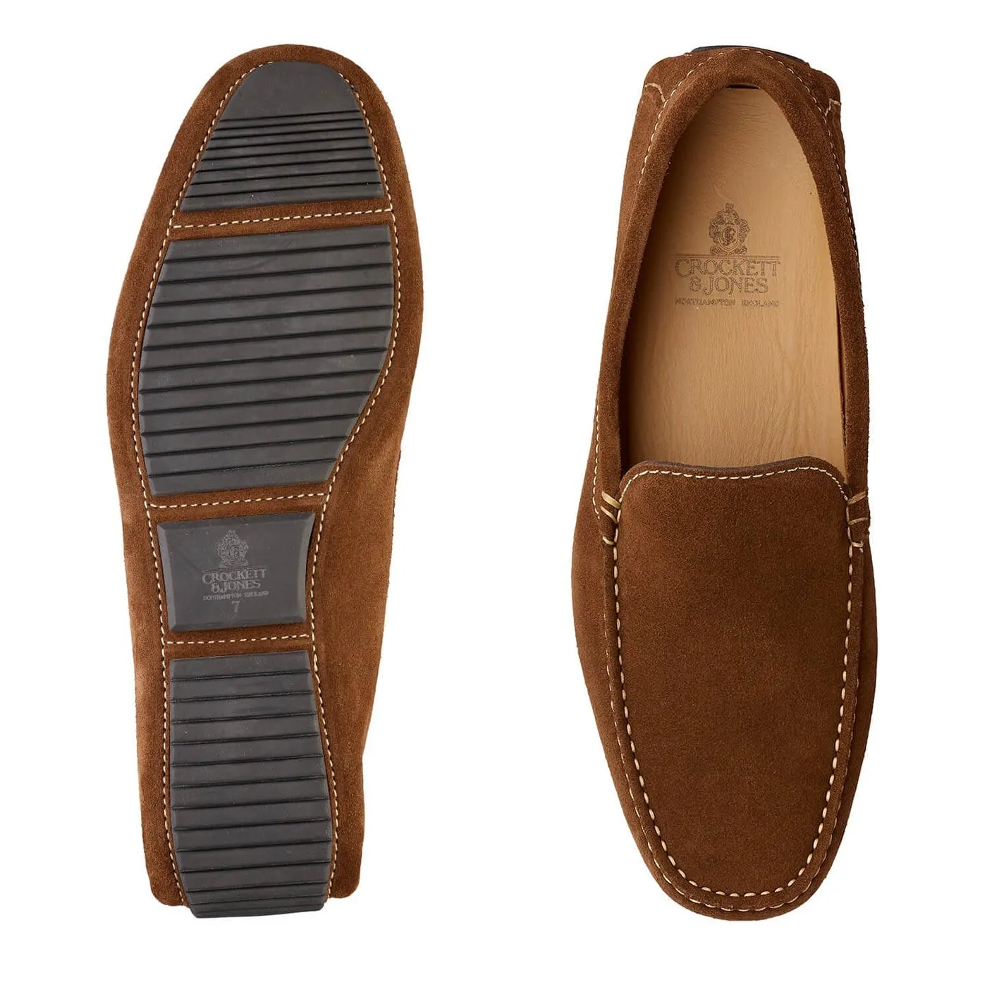 Gold Tone Low Profile Design Como Snuff Suede