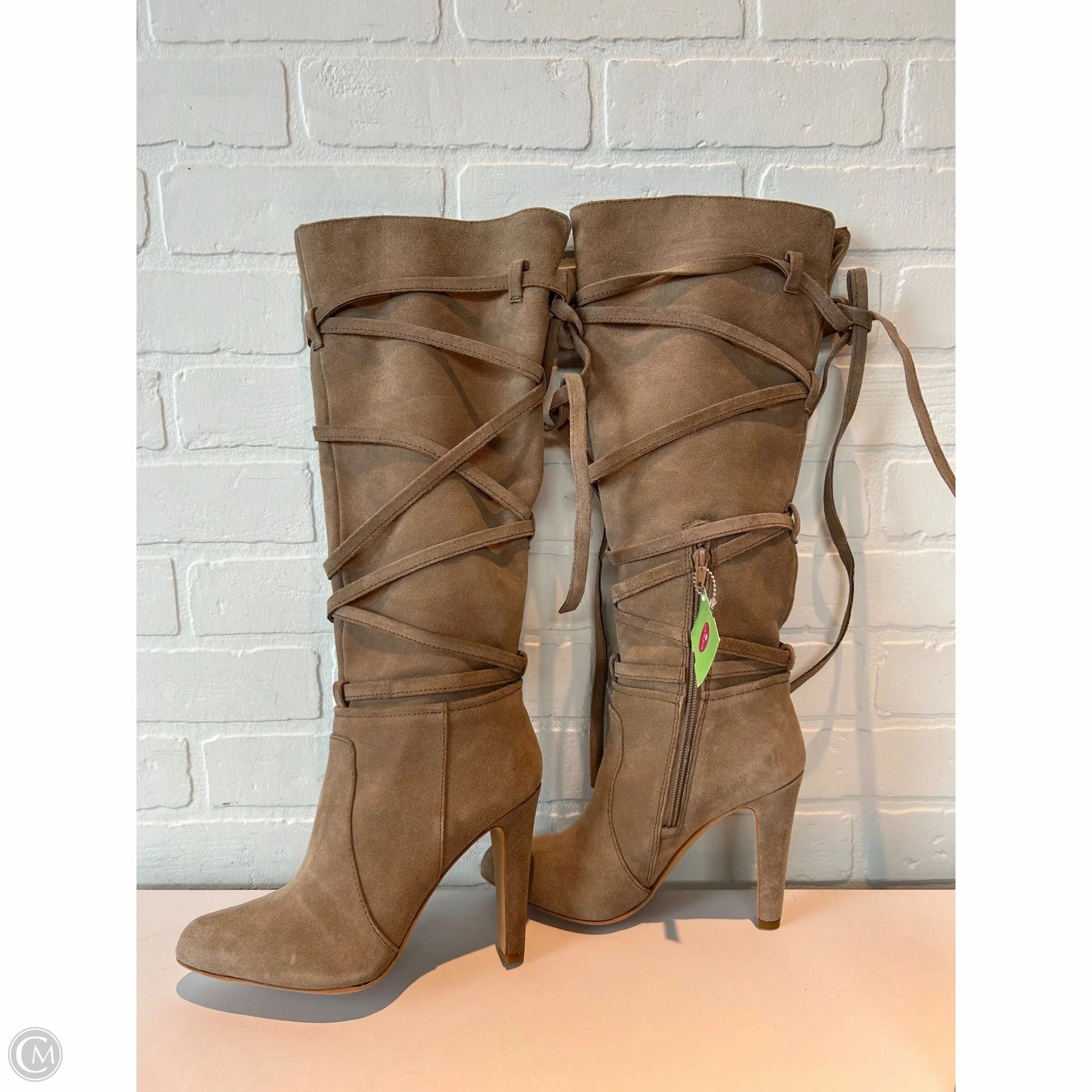 Boots Knee Heels By Vince Camuto In Tan, Size: 8 Outdoor Daily