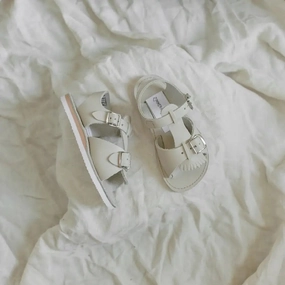 Stevie Sandal - Beige Breathable Walking No Buckle