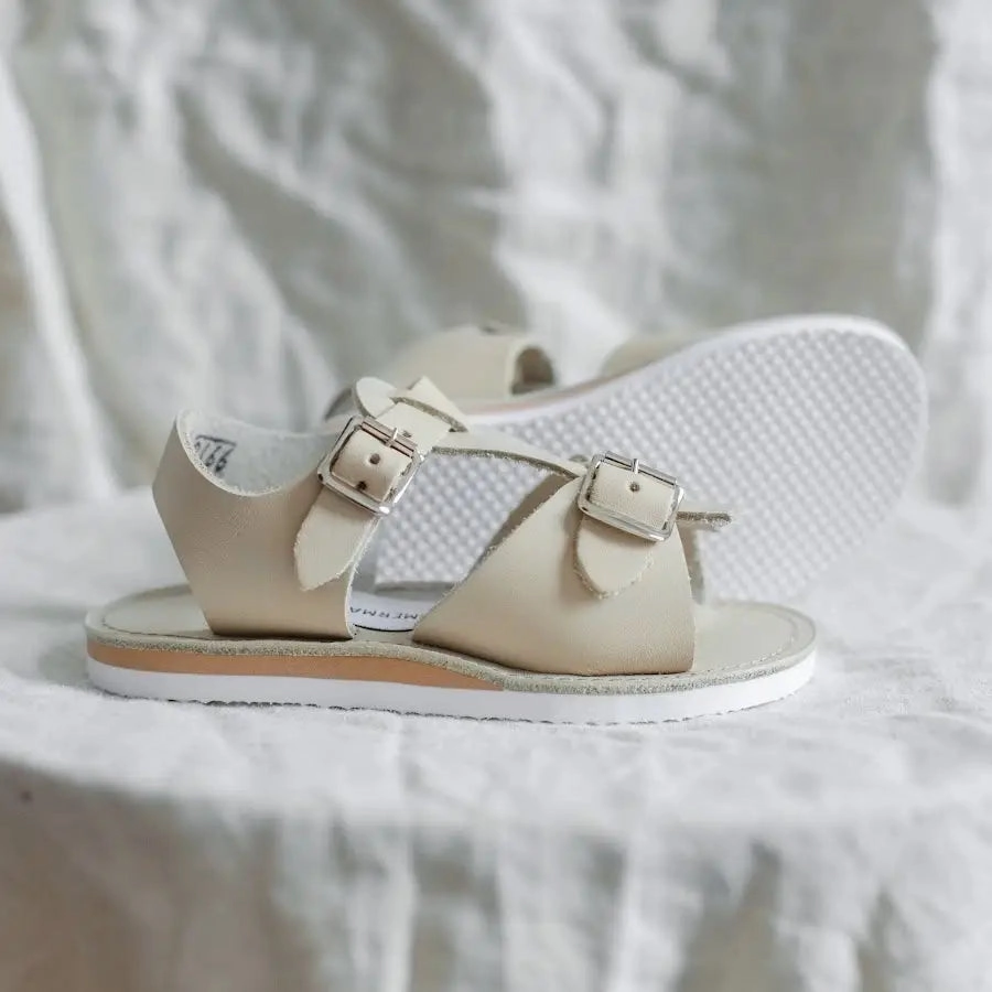 Stevie Sandal - Beige Breathable mesh upper