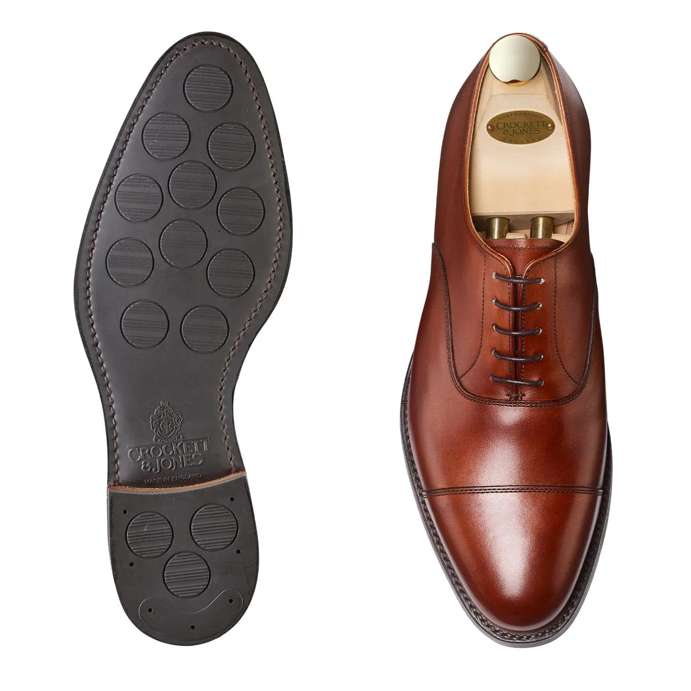 Connaught 2 Chestnut Burnished Calf (City Sole) Anti Odor Technology Zip Fast
