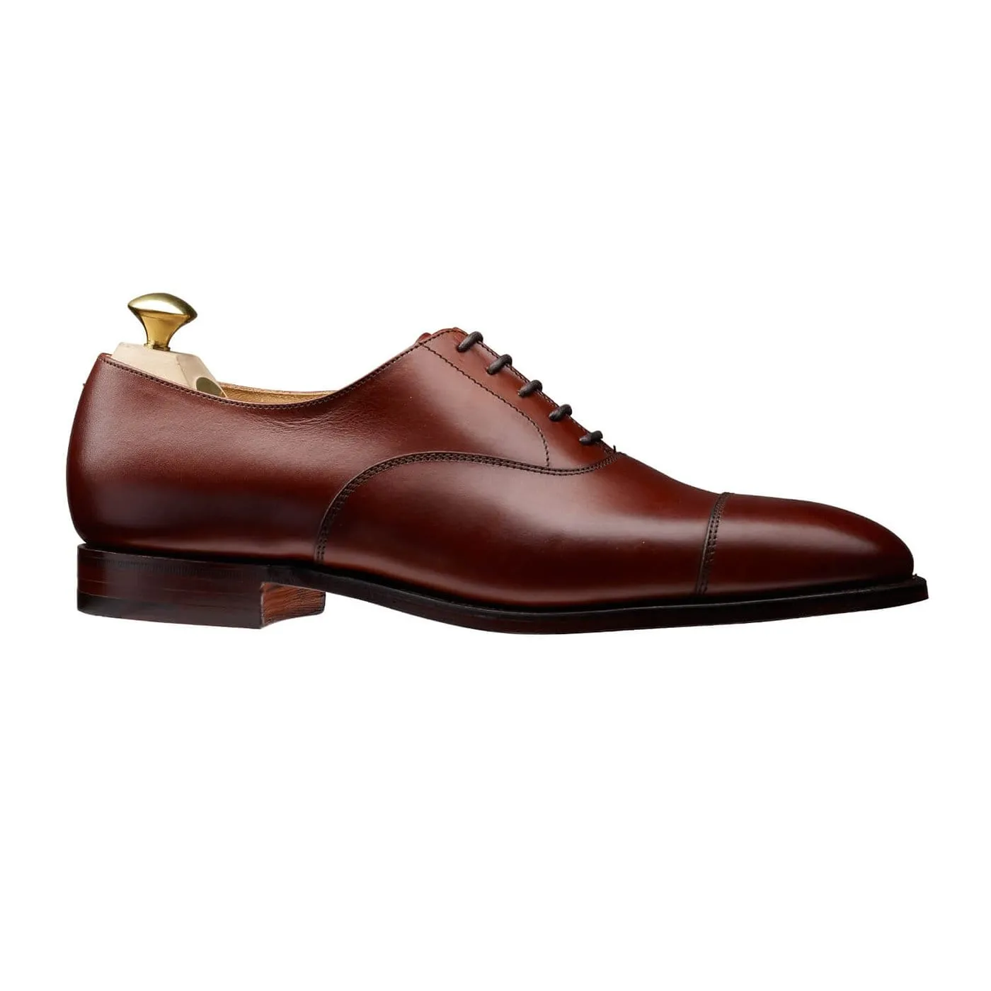 Connaught Chestnut Burnished Calf Pose Ready