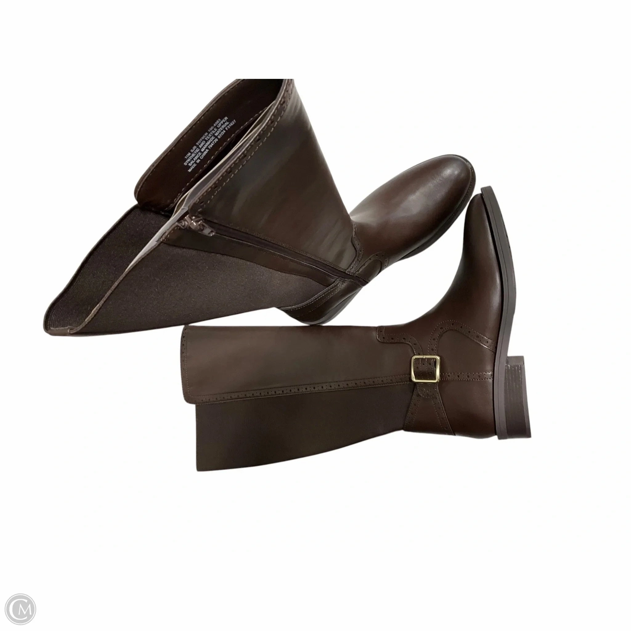 Boots Knee Flats By St Johns Bay In Brown, Size: 11 Mud Resistant Functional Minimalist