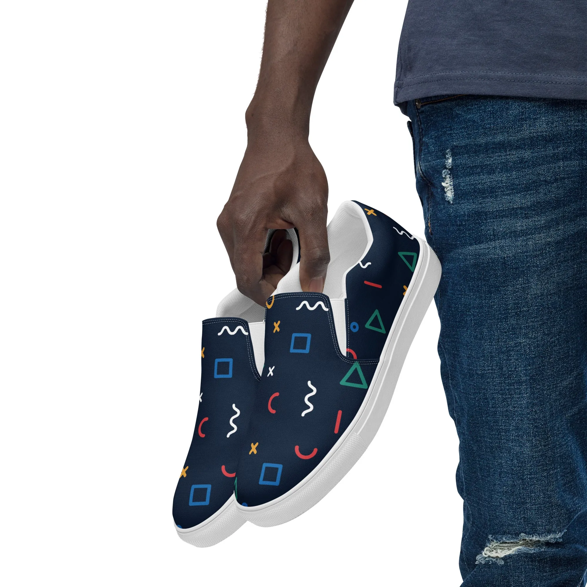 COSMIC Men’s Slip-On Canvas Shoes