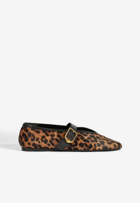 Courtney Buckle Hair Calf Flat Orthopedic Friendly Design waterproof