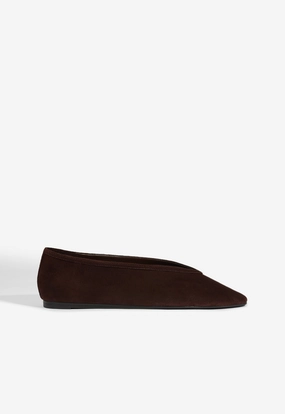 Courtney Suede Flat Stability Heel Counter