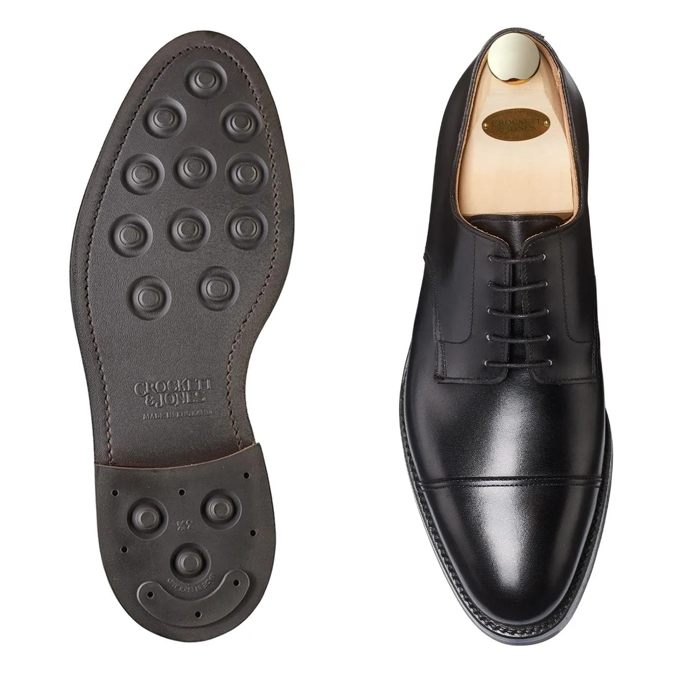 Gloss Finish Ripon Black Calf