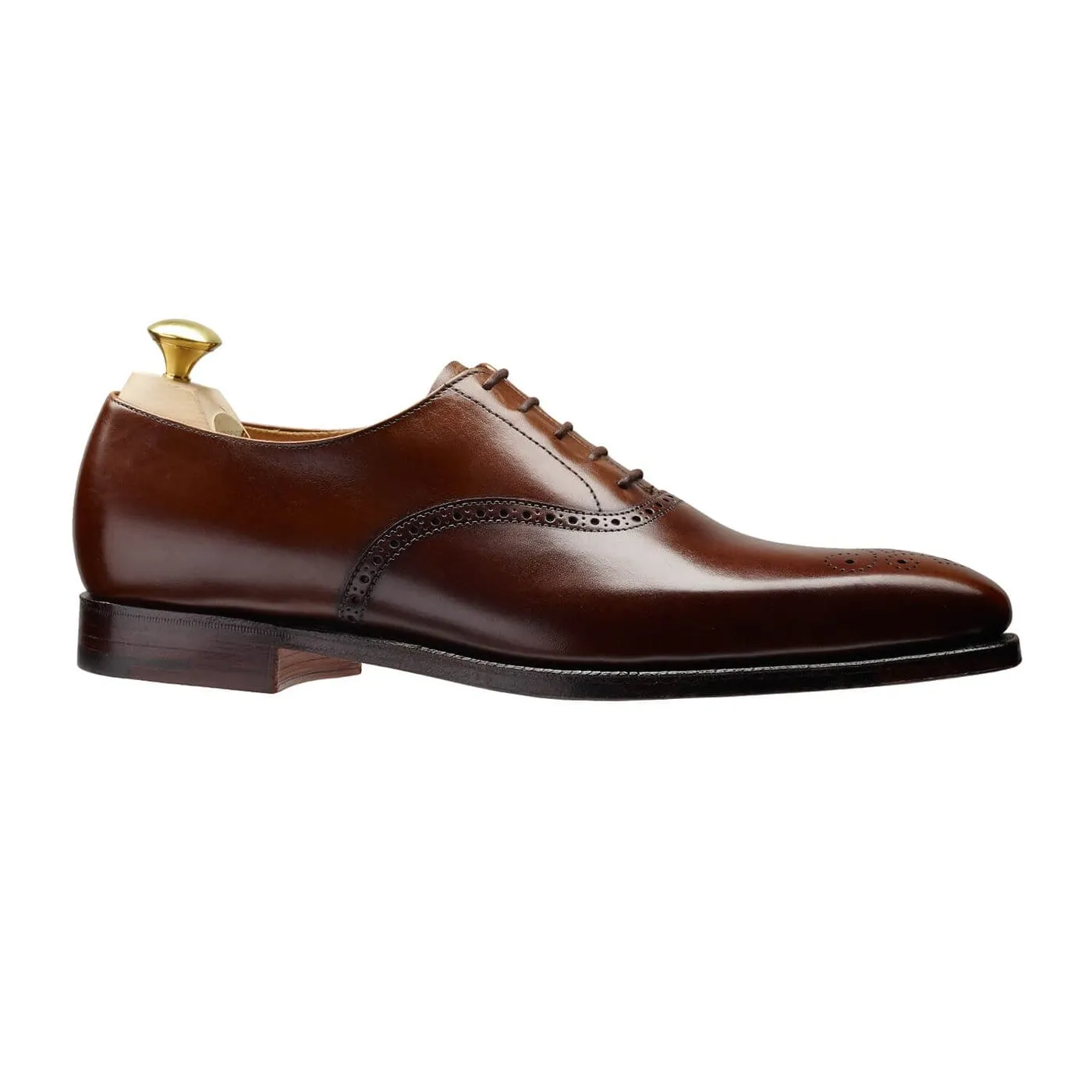 Edgware Dark Brown Burnished Calf Bone Aid Comfort toe