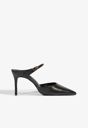Laura Mule Leather Pump Formal Mode Heat Free