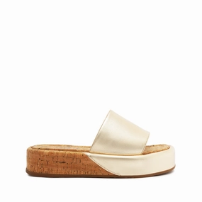 Desert Run Coastal vibe Yara Metallic Leather Sandal