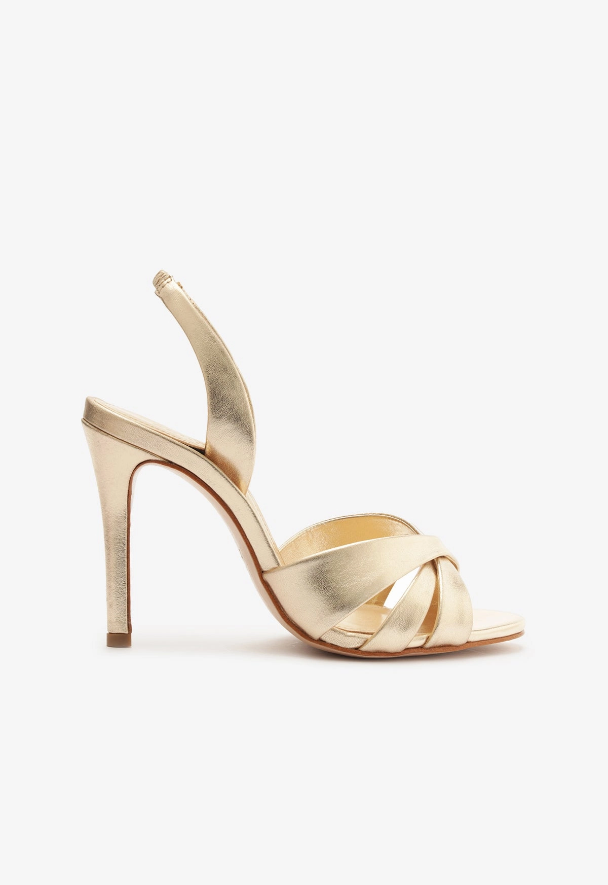 Keefa Sling Metallic Leather Sandal Desert Path