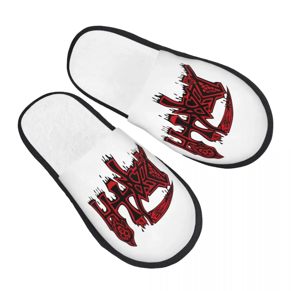 Custom Death To All But Metal Rock Gift House Slippers – Soft Memory Foam Shoes, Comfy Warm, Anti-skid Sole