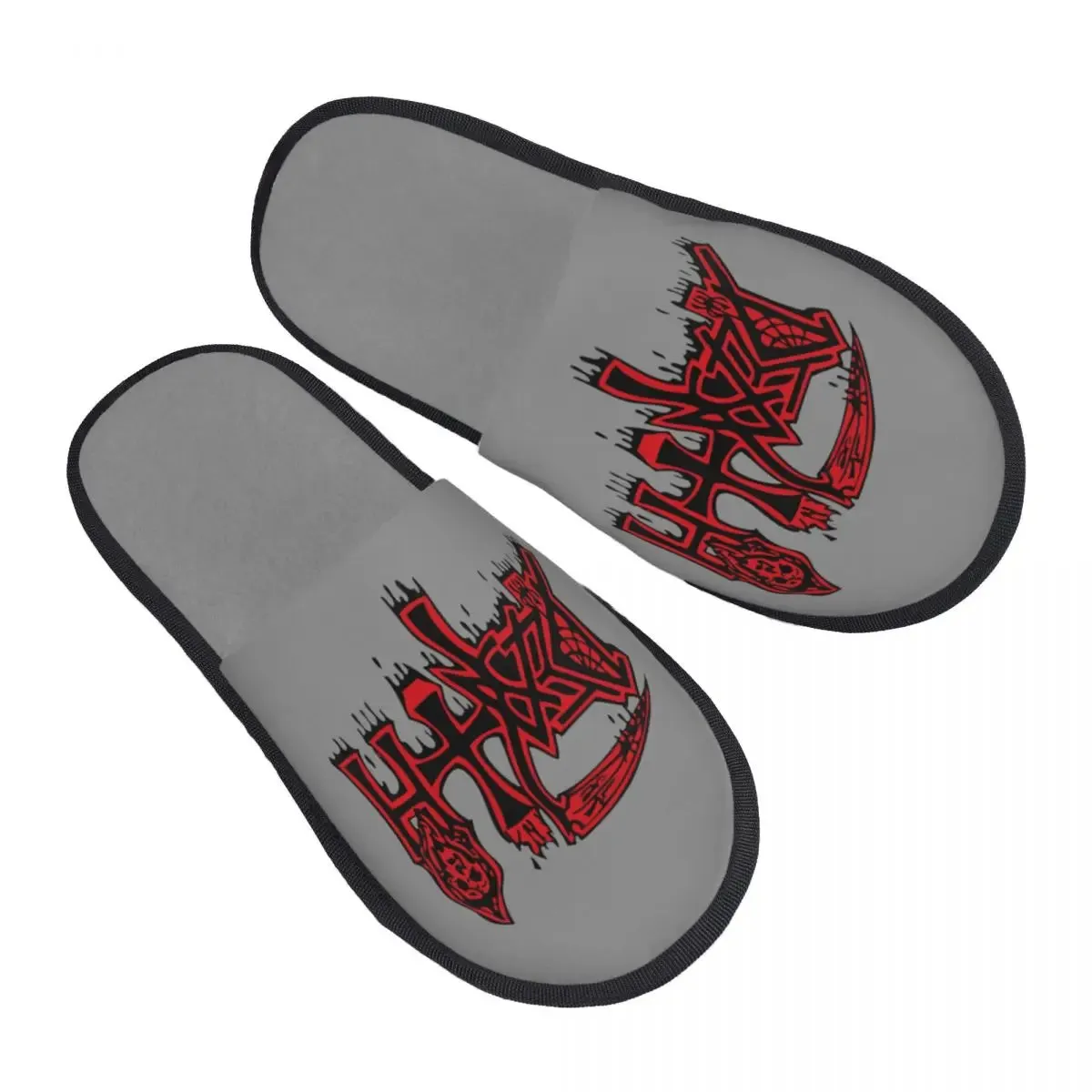 Custom Death To All But Metal Rock Gift House Slippers – Soft Memory Foam Shoes, Comfy Warm, Anti-skid Sole