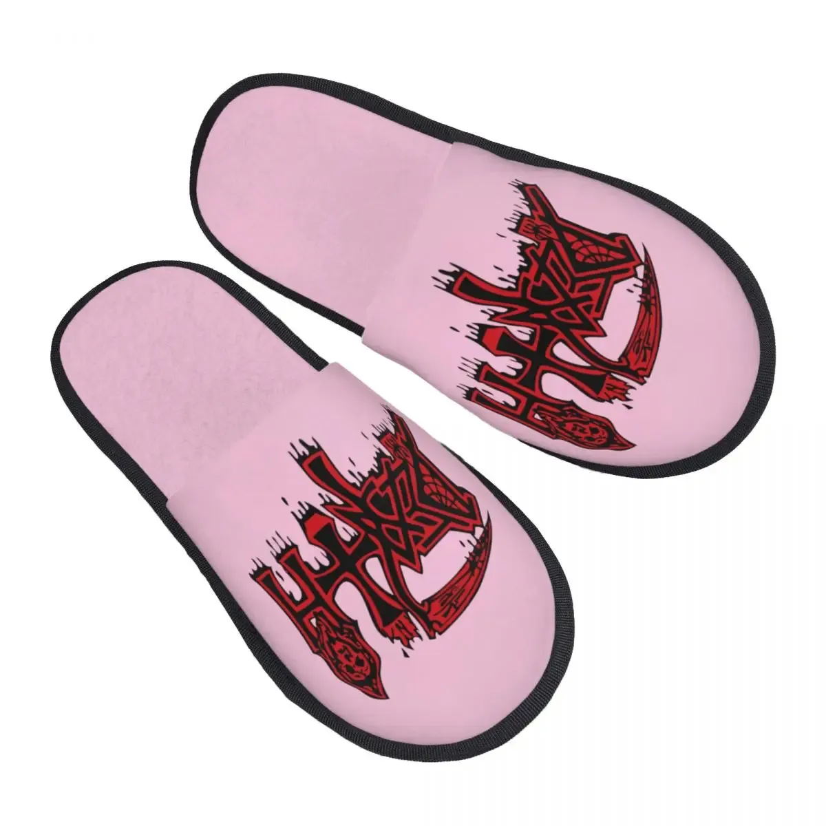 Custom Death To All But Metal Rock Gift House Slippers – Soft Memory Foam Shoes, Comfy Warm, Anti-skid Sole