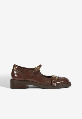 Dafne Leather Flat Comfort Outsole