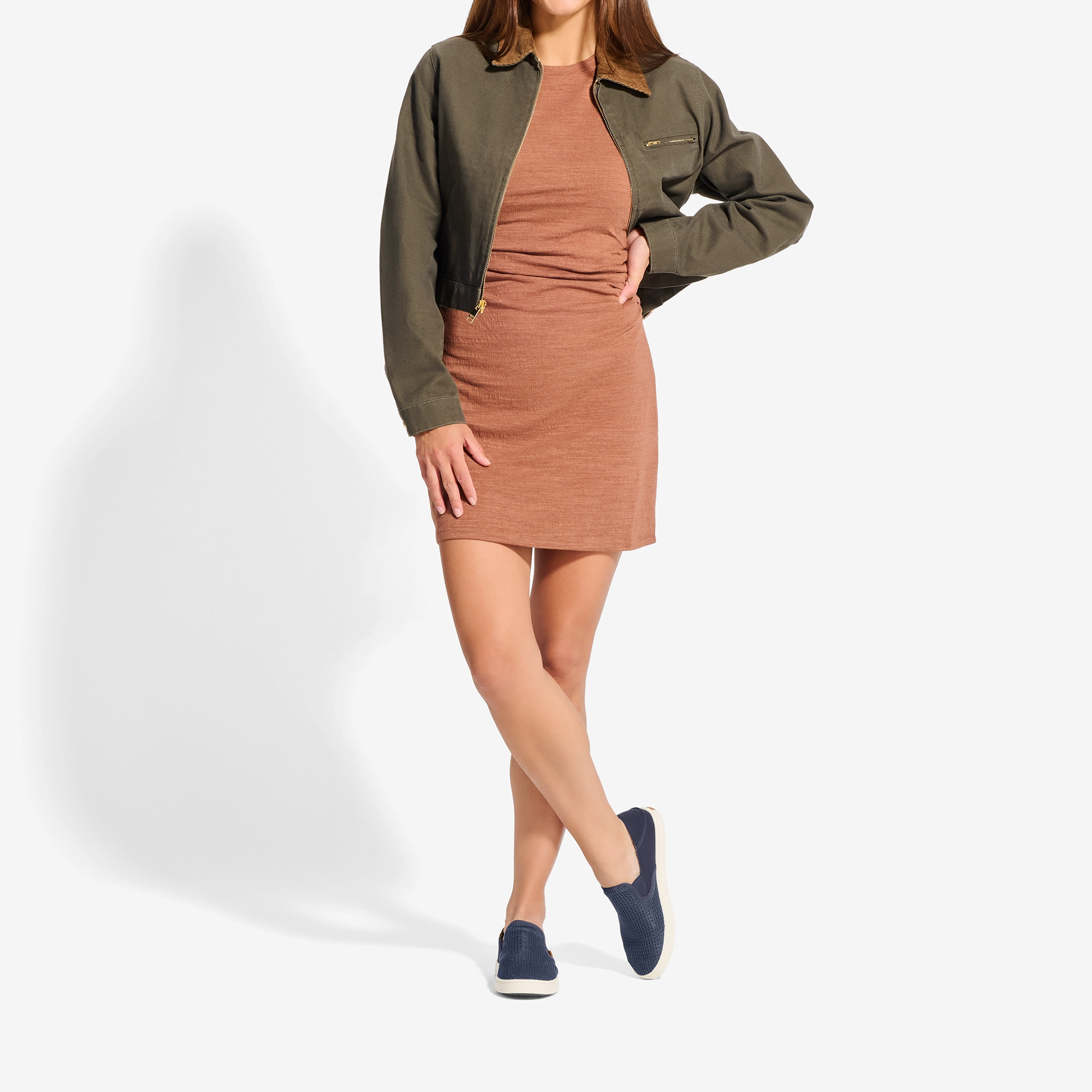 Pehuea - Trench Blue Comfy Step Walk Slip Fit Travel