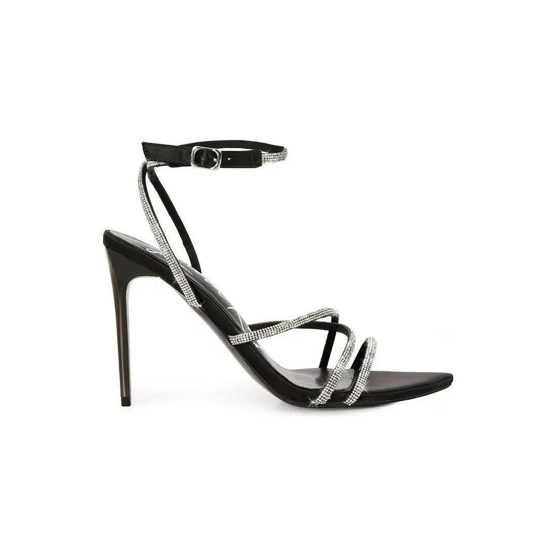 Dare Me Rhinestone Embellished Stiletto Sandals
