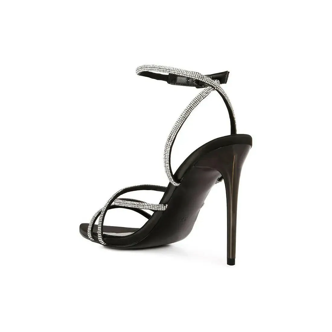 Dare Me Rhinestone Embellished Stiletto Sandals