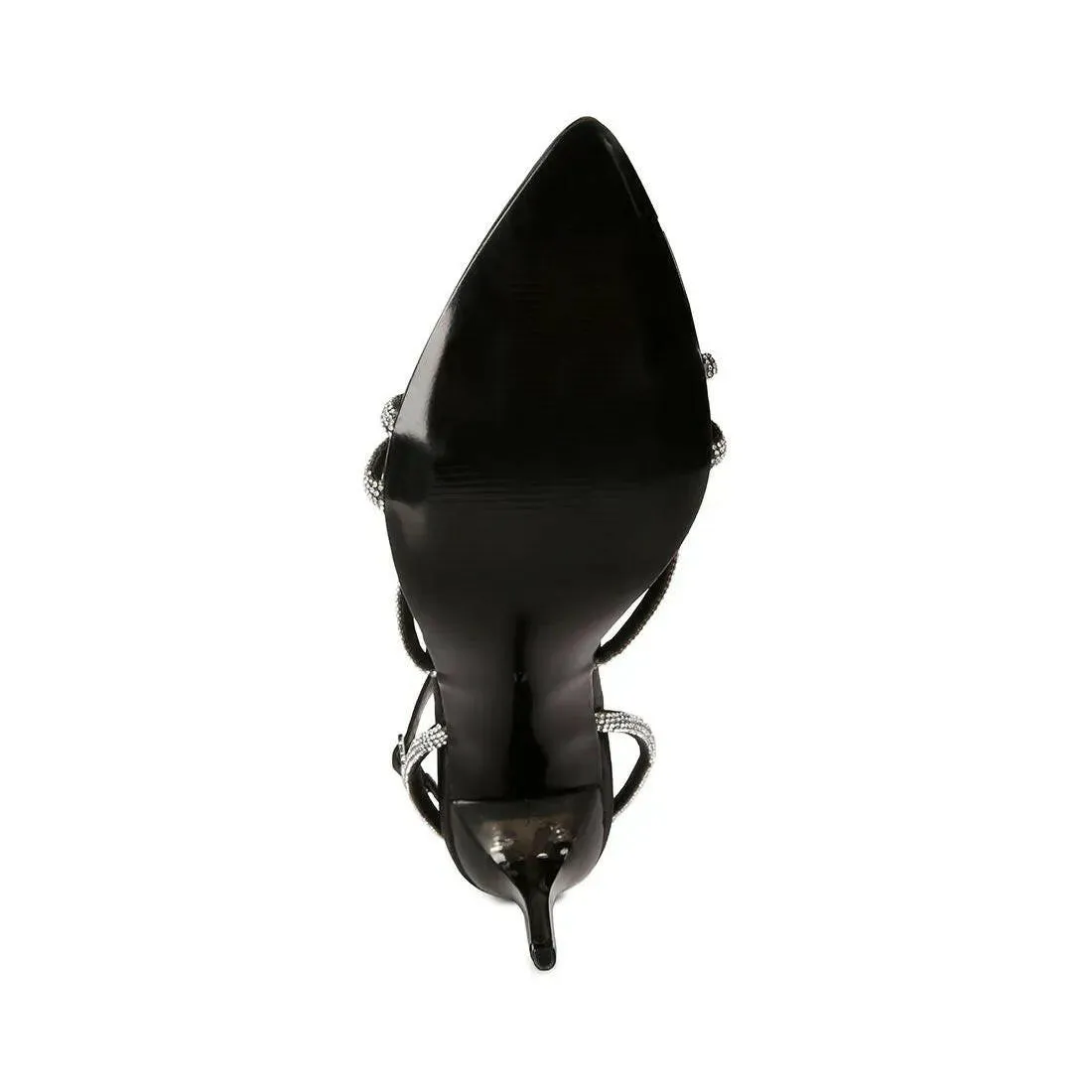 Dare Me Rhinestone Embellished Stiletto Sandals