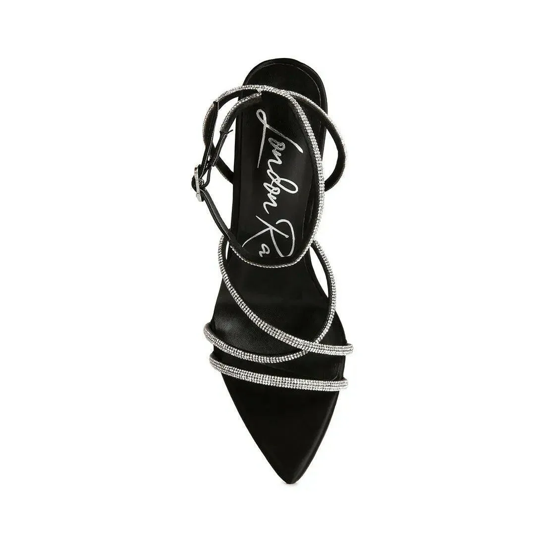 Dare Me Rhinestone Embellished Stiletto Sandals