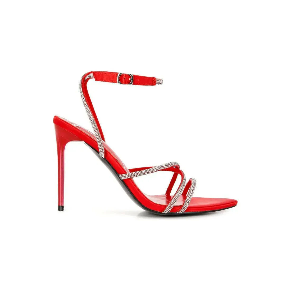 Dare Me Rhinestone Embellished Stiletto Sandals