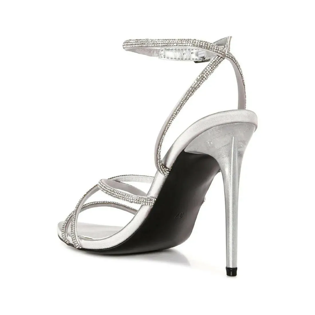 Dare Me Rhinestone Embellished Stiletto Sandals