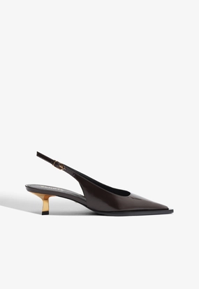Slim Line Soul Walk Daria Sling Leather Pump