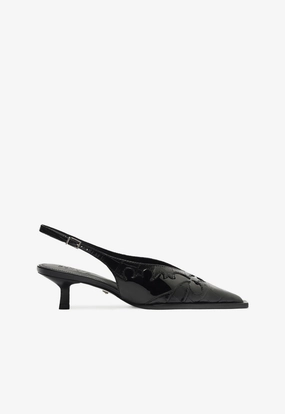 Hot Day Daria Sling Patent Leather Pump