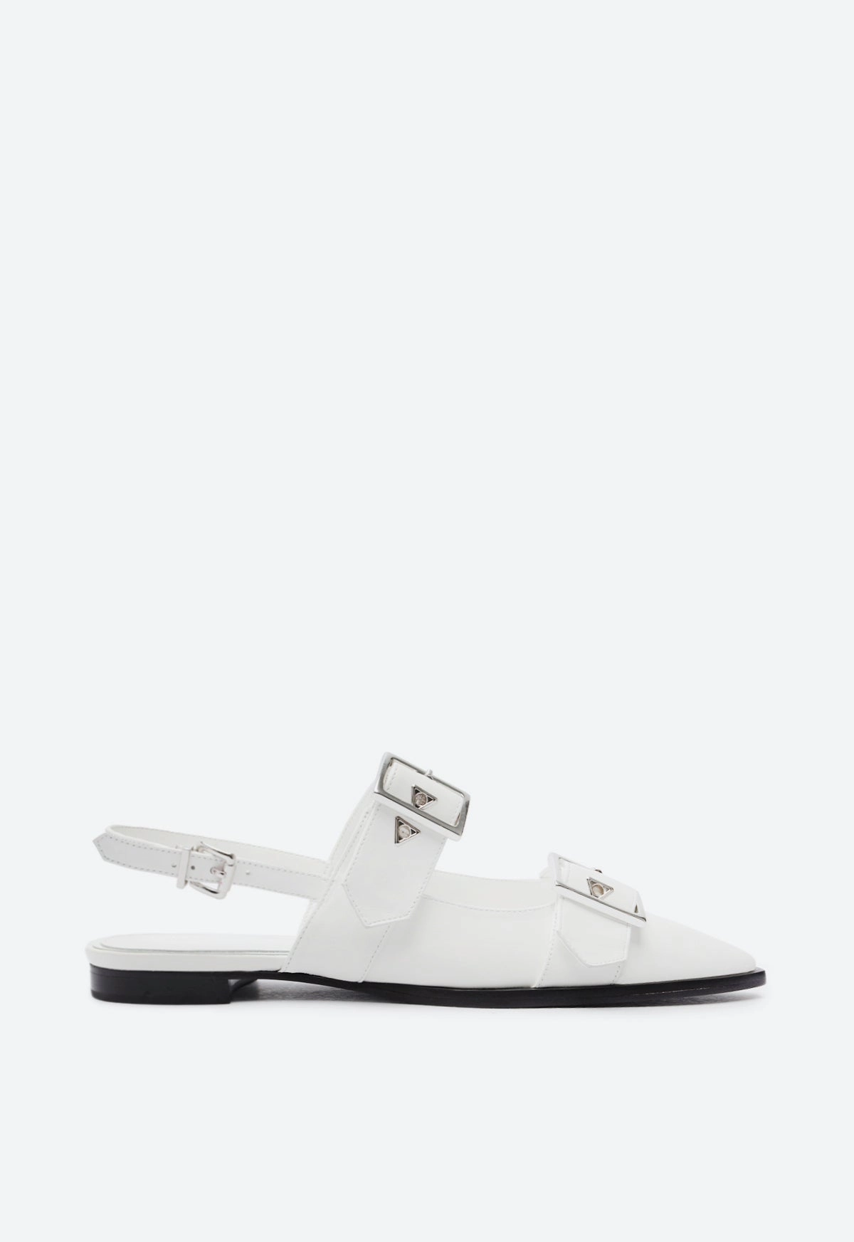 Darla Sling Leather Flat Ergonomic Heel Cup