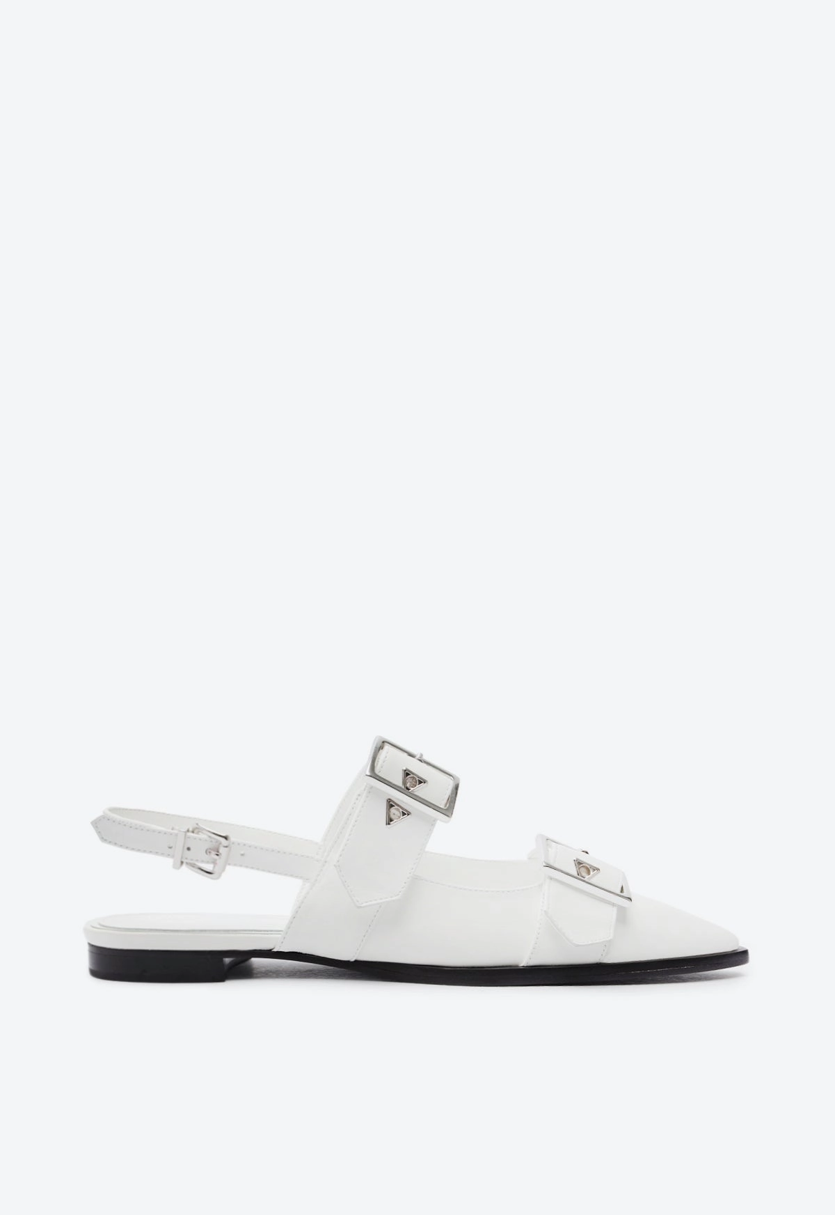 Darla Sling Leather Flat Cushioned heel Party Mood